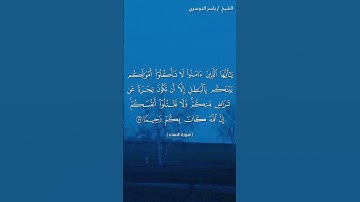 سورة النساء (٢٩ - ٣٠) /ياسر الدوسري