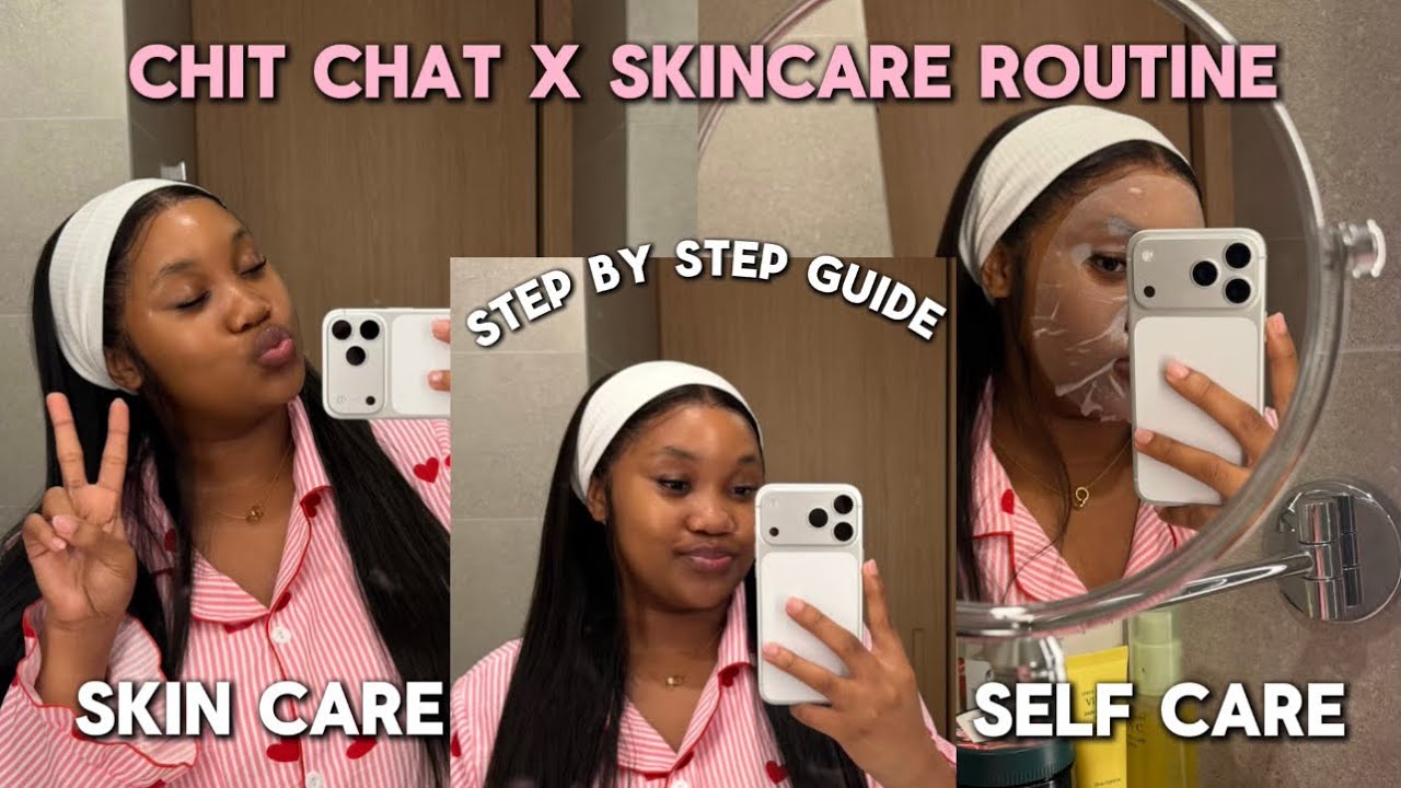 SKIN CARE ROUTINE| YAPPING SESSION| CHIT CHAT| GET TO KNOW ME | SOUTH AFRICAN YOUTUBER|💕🧖🏽‍♀️🫧🎀