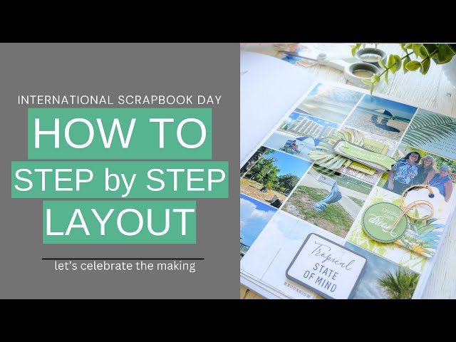 大売り出し！Made in U.S.A. catalog & Scrapbook National Scrapbook Day Step by Step Scrapbook Pages #scrapbooking
