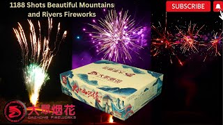 1188 Shots Beautiful Mountains and Rivers Fireworks Cake