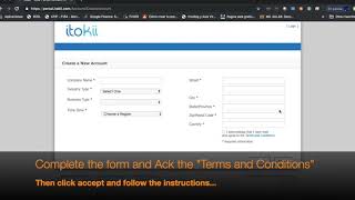 Itokii - How to create a new account in the itokii web portal? screenshot 2