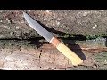 Как сделать Нож из мехпилы Р6М5 "Ворон" рукоять из дуба (Клип)  Knife from mekhpila HSS "Raven"