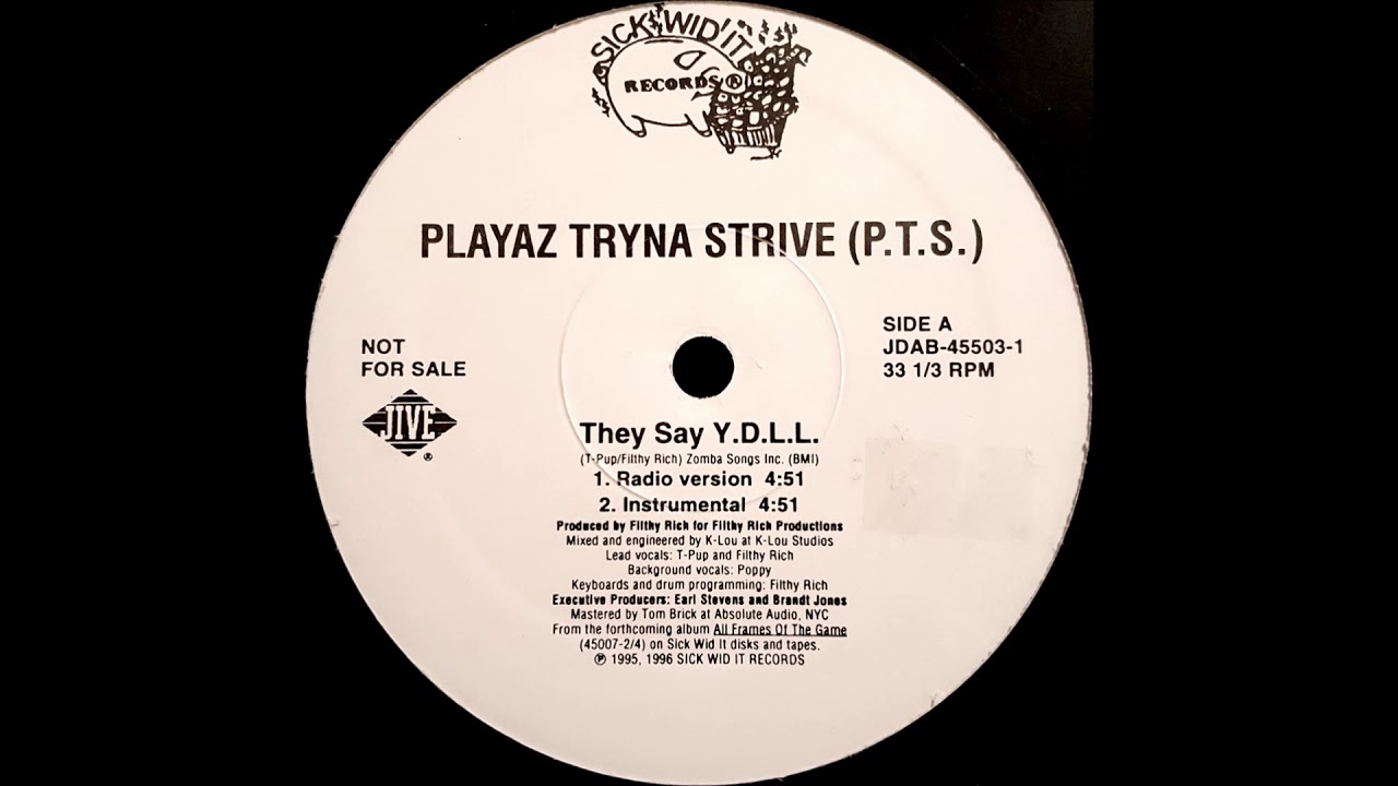 Playaz Tryna Strive — Playaz Tryna Strive - They Say Y.D.L.L.