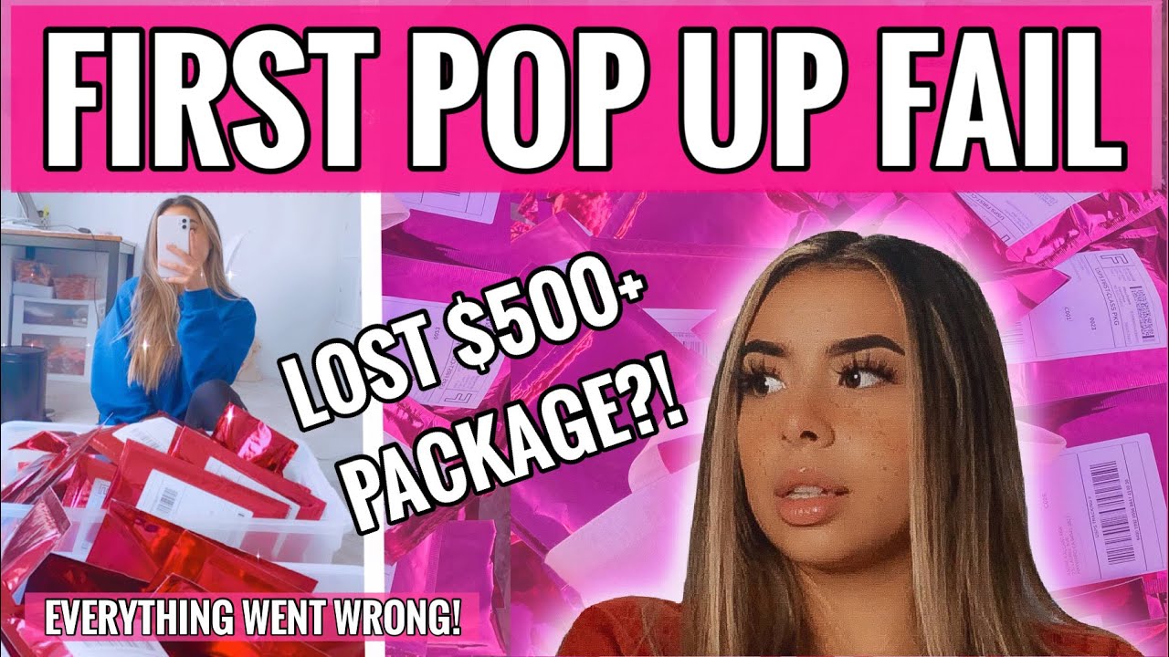 Entrepreneur Life 21: MY FIRST POPUP SHOP RUINED! + LOST $500+ PACKAGE!