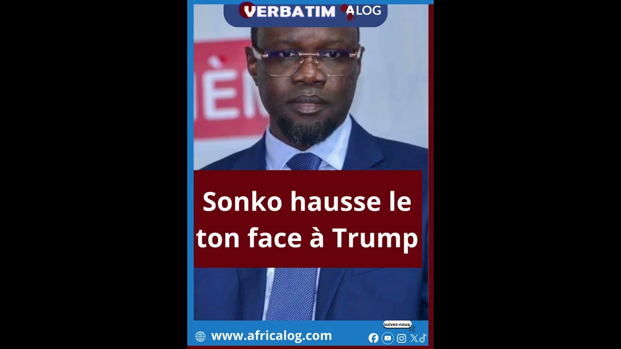 Ousmane Sonko fustige Trump.