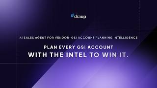 AI Sales Agent for Vendor-GSI Account Planning | Build winning plans backed by live intelligence