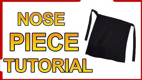 Nose Piece From Cut Piece | Niqab Cutting And Stitching