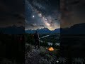 Sleeping Under the Milky Way ✨ | Pure Nature #shorts