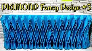 DIAMOND Fancy Design #5 Table SkirtingTutorial|Diamond design Best for all occasion