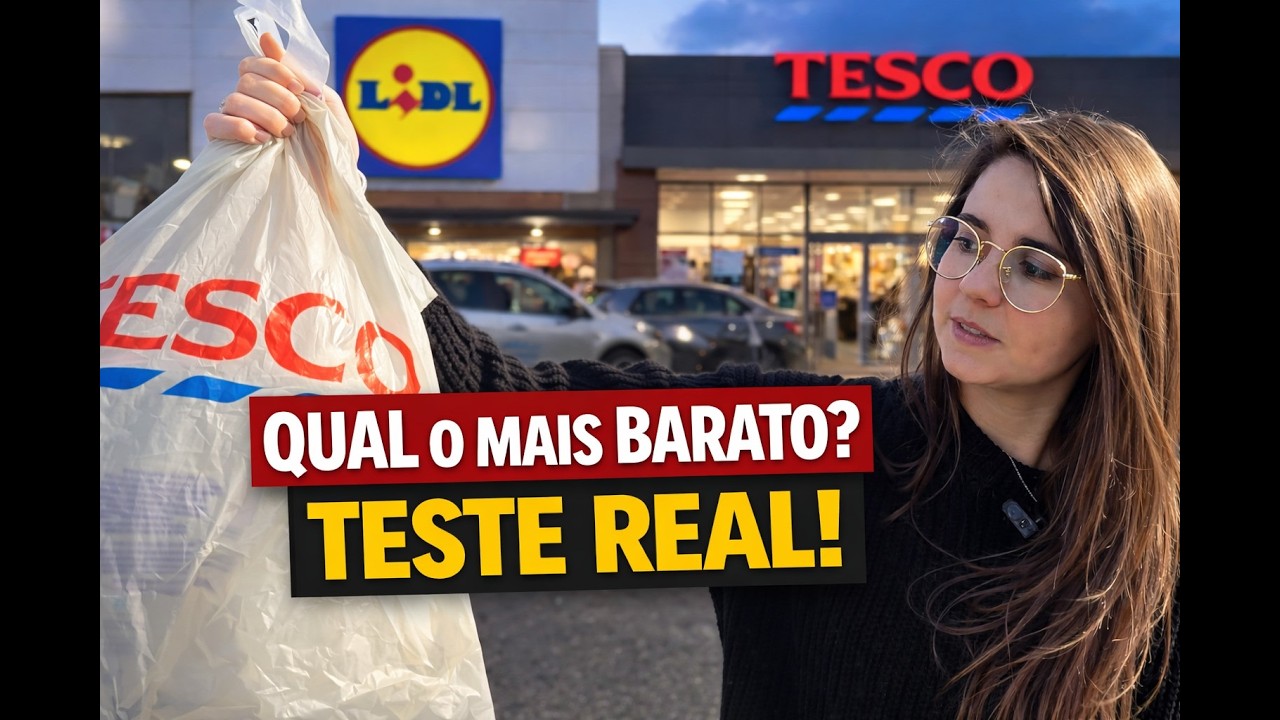 COMPRAMOS AS MESMAS COISAS NO LIDL E NO TESCO