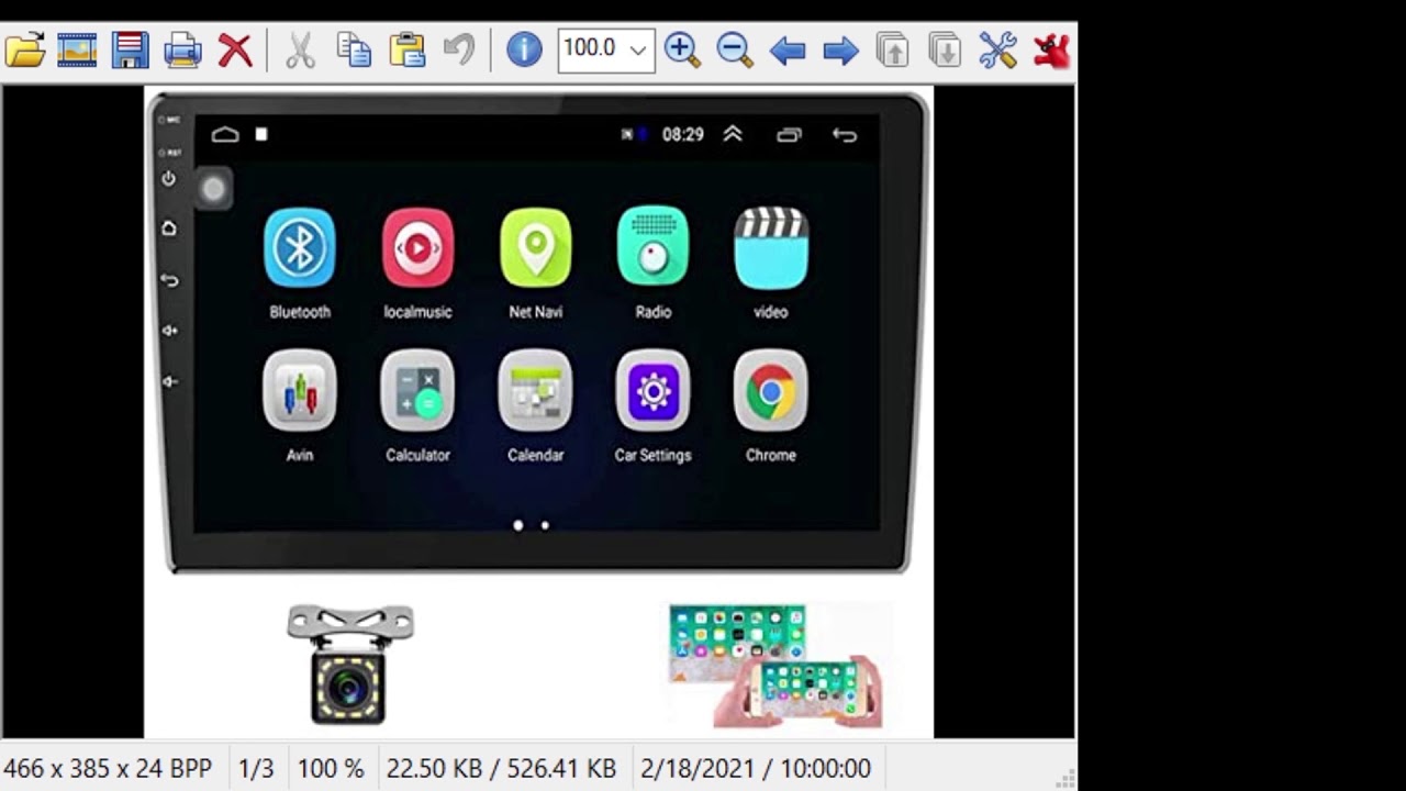 Rockchip rk3399 Android car radio with Android 10, 4GB RAM, 64GB 
