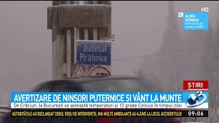 Avertizare meteo de ninsori Avertizare meteo de ninsori
