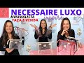 NECESSAIRE TRANSPARENTE - NECESSAIRE LUXO DE PLÁSTICO CRISTAL MINIMALISTA