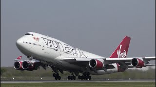 Close Up Boeing 747 Action with Takeoffs &amp; Landings