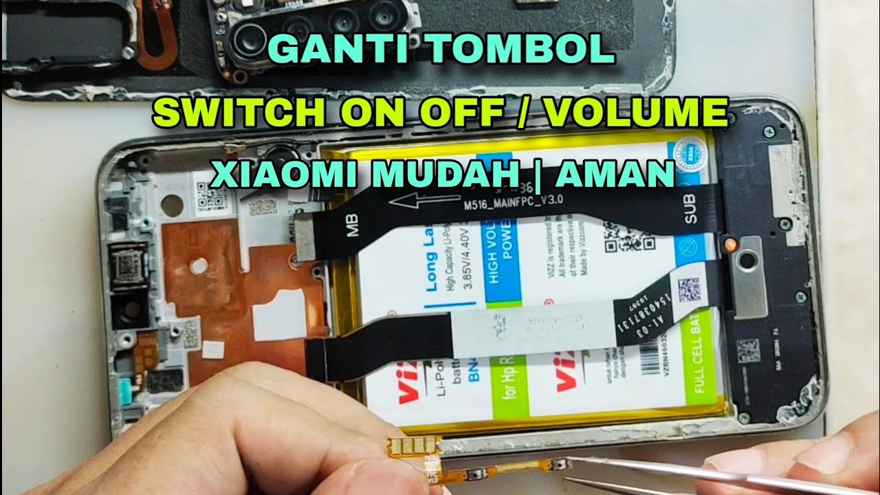 Cara Baiki/Ganti Tombol Xiaomi Redmi Note 8 Mudah dan Aman