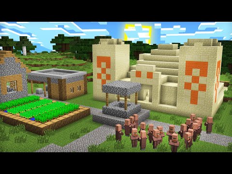 ОТКУДА У НАС В ДЕРЕВНЕ ПОЯВИЛСЯ ЭТОТ ПУСТЫННЫЙ ХРАМ В МАЙНКРАФТ | Компот Minecraft