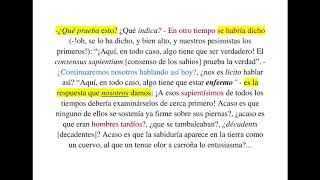 Nietzsche: comentario de texto. 