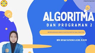 PROGRAM INPUT DATA MAHASISWA | VIDEO TUGAS ALGORITMA - RAPITAH (: 241091900294)
