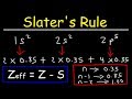 Calculating Effective Nuclear Charge Using Slater's Rule in Atomic Structure