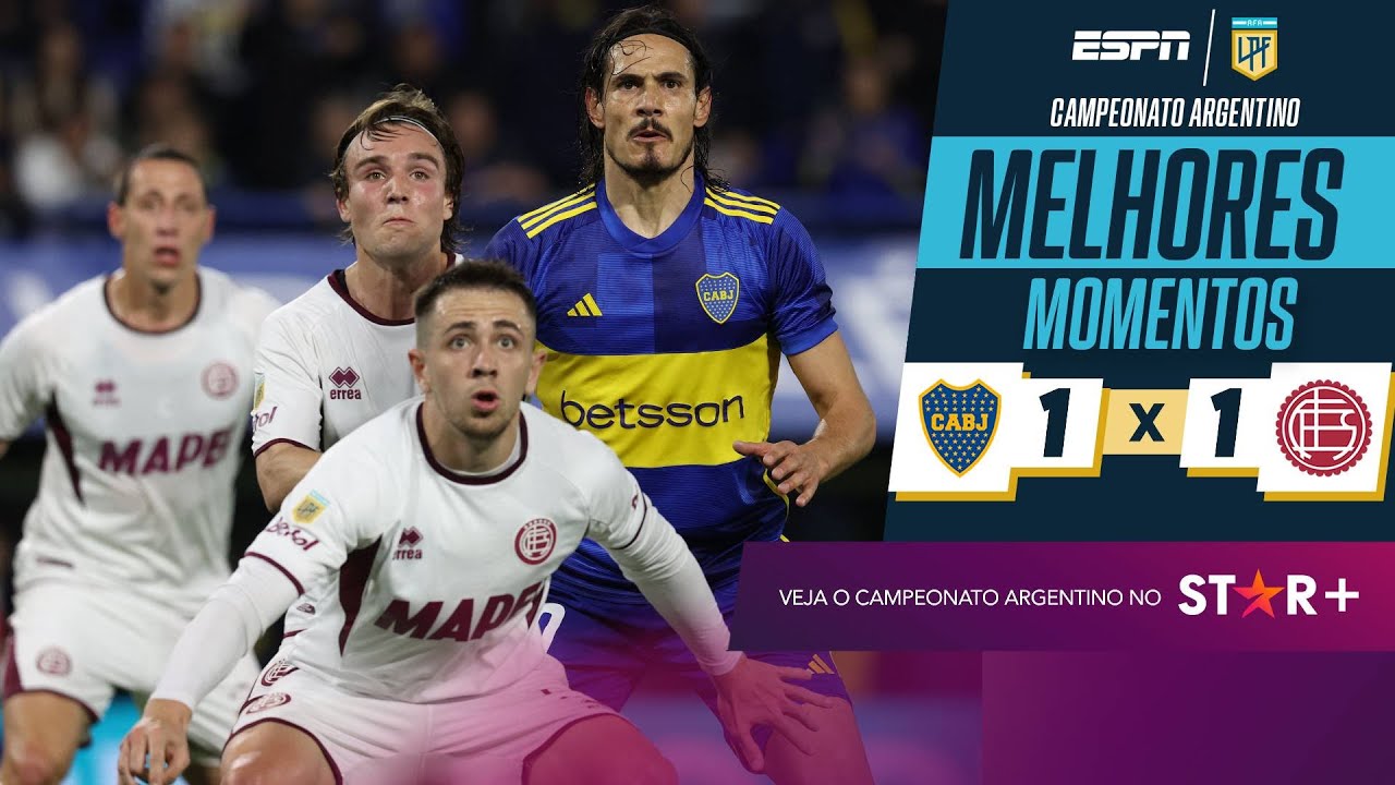 Rival do PALMEIRAS na Libertadores, BOCA JUNIORS empata EM CASA com o Lanús | MELHORES MOMENTOS