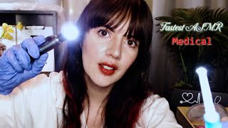 [ASMR] Fastest Medical Roleplays ~ Ear Exam, Ear Cleaning, Cardio, Face, and Eye