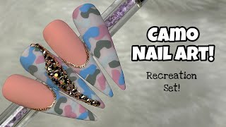 Camo Nail Art | Recreation Set | Madam Glam | Crystal Parade Content