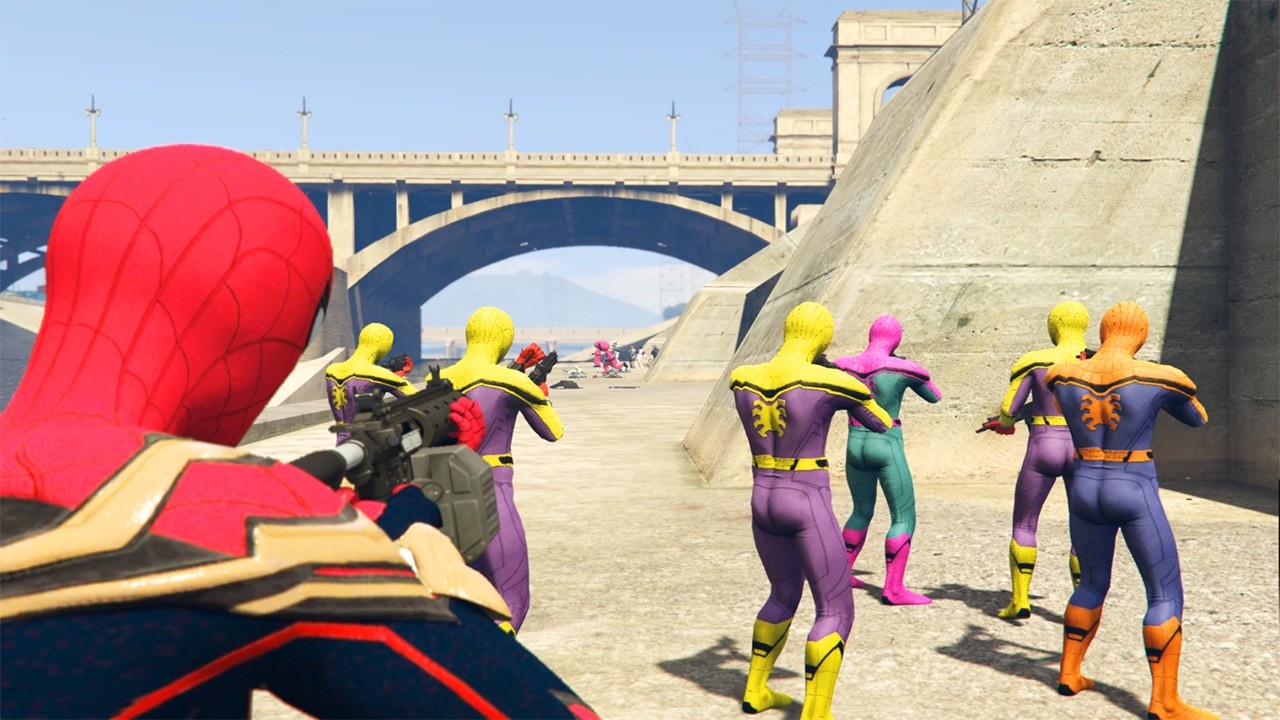 Super Hero Spider Man - Team Spider Man vs team Monster