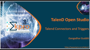 5. TalenD Connections and Triggers