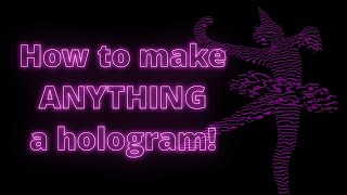 Turn ANYTHING into a Hologram with Blender Nodes