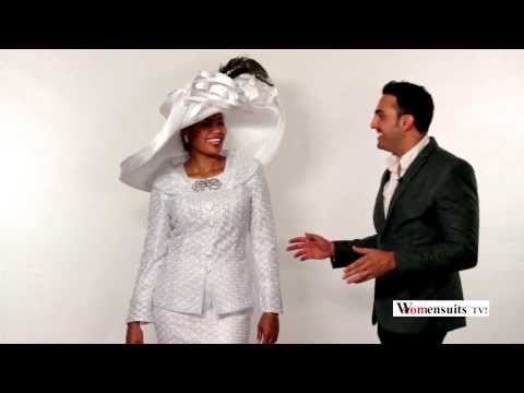 Dave & Megan Review Pretty In Pure White First Lady Church Suit By Donna Vinci 5443