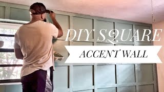 I can’t believe squares are so hard!! || DIY square accent wall Profile