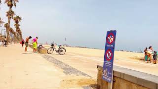 Walking Along The Beach Alboraya | Valencia Spain | Part 19 | 4K Quality  2023