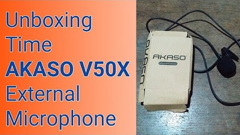 AKASO V50x microphone - Unbox - Testing