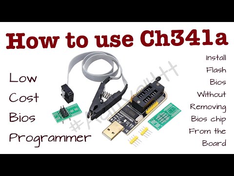 How To Program Bios Chip Using CH341A Without Removing From Board With Clip