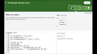 Khan Academy Recipe Card Challenge