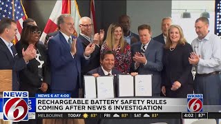 Lithium-ion battery safety rules coming after News 6 investigation