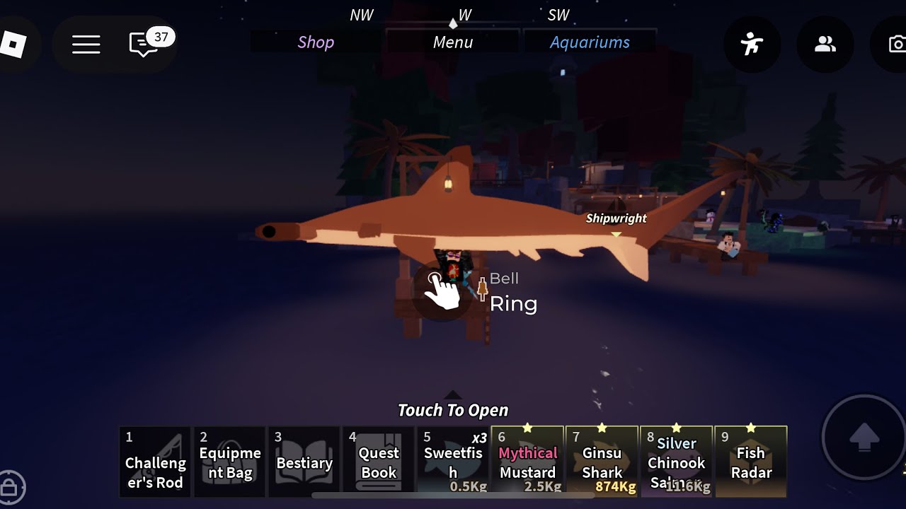 CATCHING A RARE EXOTIC IN ROBLOX FISCH