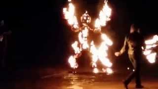 Burning Pumpkin Man 2014