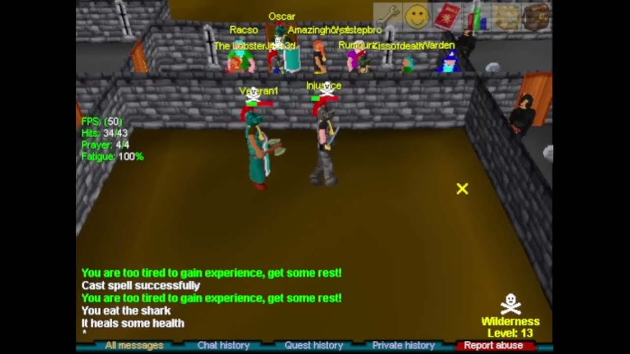 RSC Vanilla lvl 32 tournament: Injustice vs. Veteran1