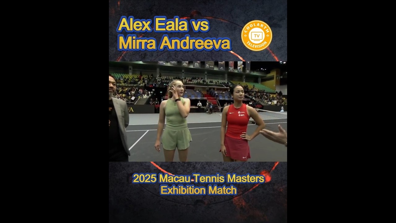 Интервью с Алексом Эала и Миррой Андреевой на турнире Macau Tennis Masters 2025.