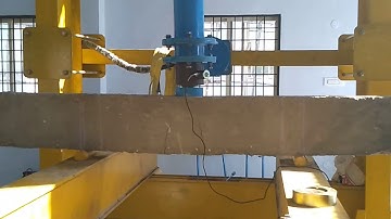 Testing of a beam in load frame machine @CVR COLLEGE OF ENGINEERING