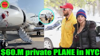 Details Travis Kelce first owned a $60 million private PLANE with his Fiancé Taylor Swift in New York City Update