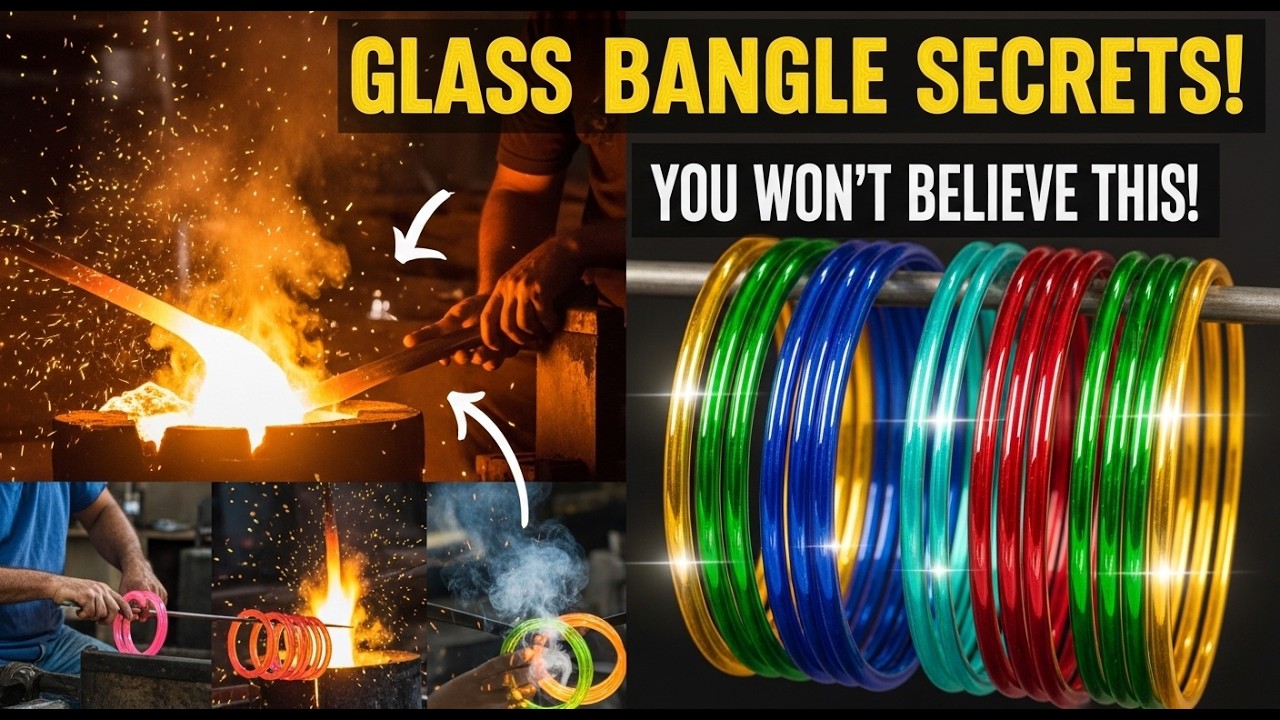 How borosilicate glass bangles are made in factory
