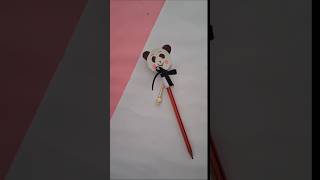 DIY PANDA PENCIL TOPPER🐼#shorts #trending #shortvideo #craft #easycraft #paper #panda