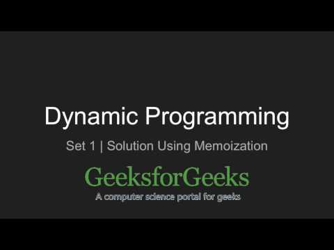 Video: Hva er memorering i dynamisk programmering?