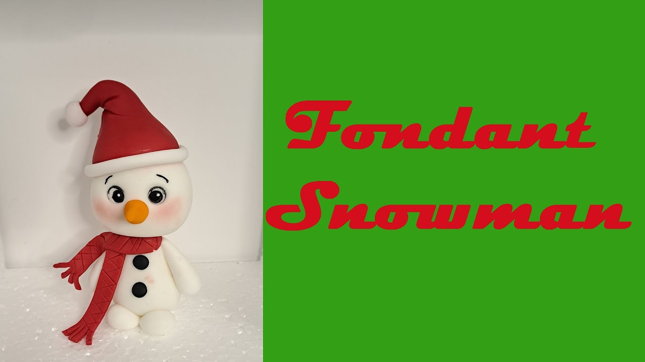 How to Make Fondant Snowman Video Tutorial
