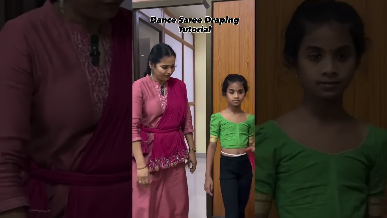 Dance saree draping tutorial 