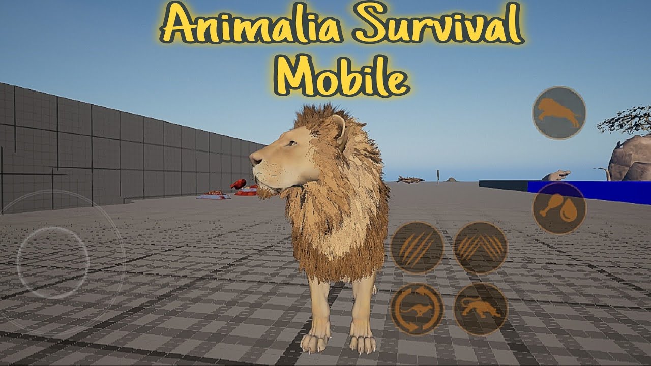 Animalia survival mobile official launch open world Map ( beta ) Lion gameplay Max graphics settings