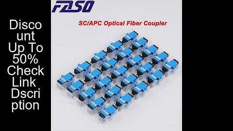 FASO 100/200/500pcs SC UPC Simplex Single-mode Fiber Optic Adapter SC Optical Fiber Coupler SC APC F