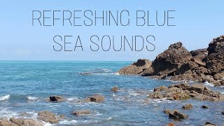 Refreshing Blue Sea ASMR,Sound of Constantly Rolling Blue Waves